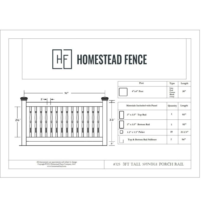 Porch Railing Diagram